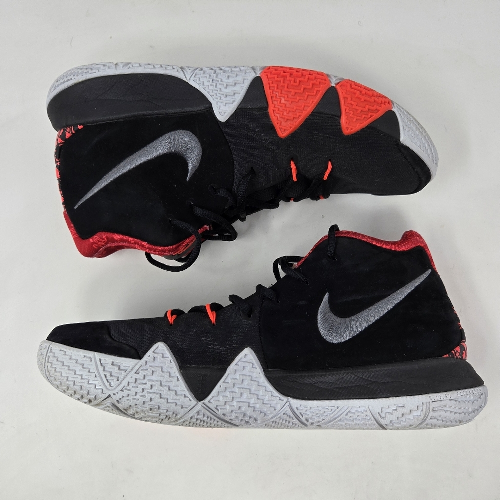 Nike Kyrie 4 Bred Black Red Grey Discontinued Basketball Men's 10.5 943806-005